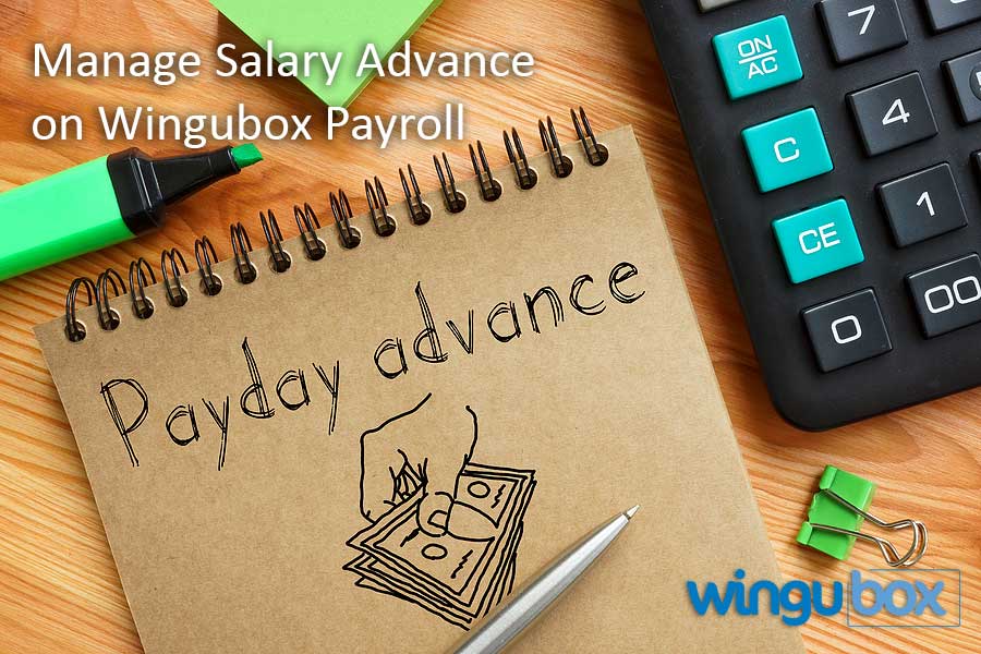 manage salary advance on wingbuox payroll