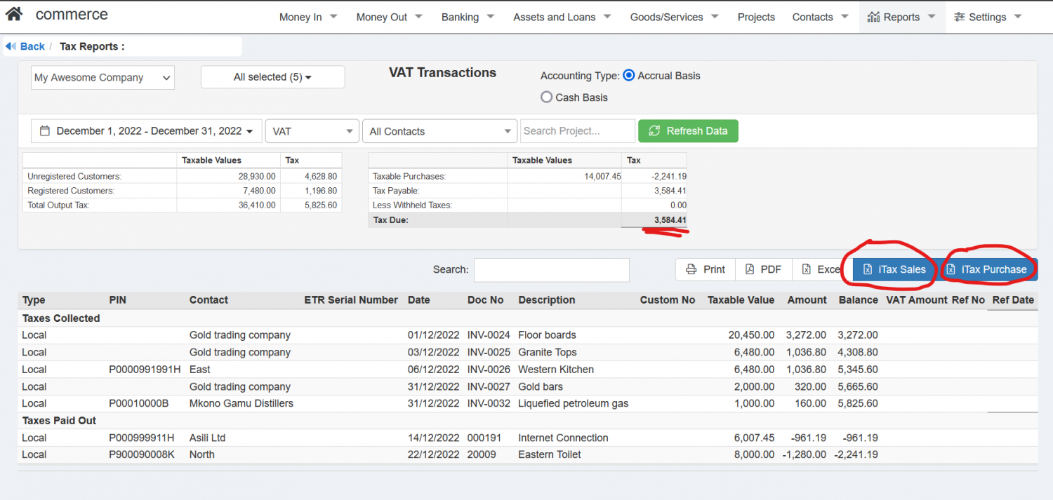 KRA iTax guide for filing monthly VAT returns online