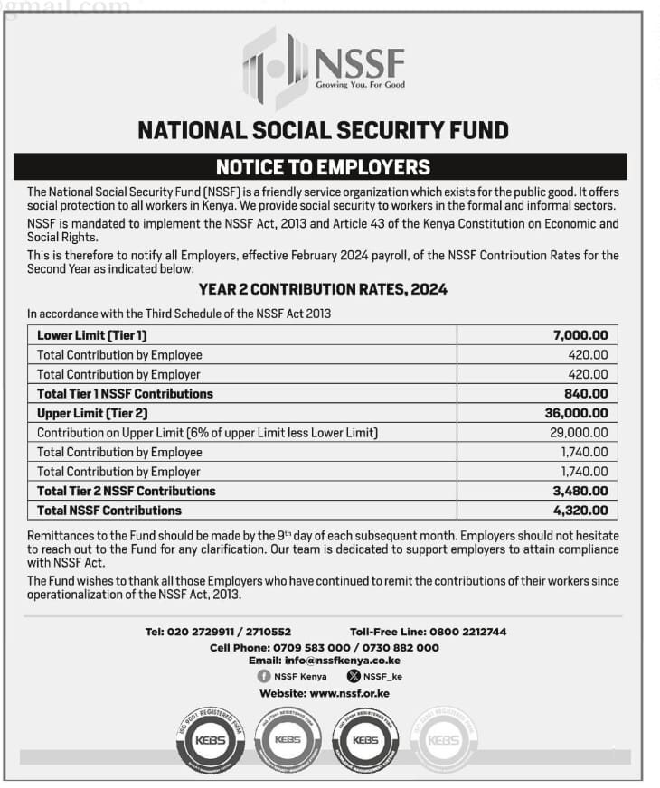 new-nssf-rates-2024
